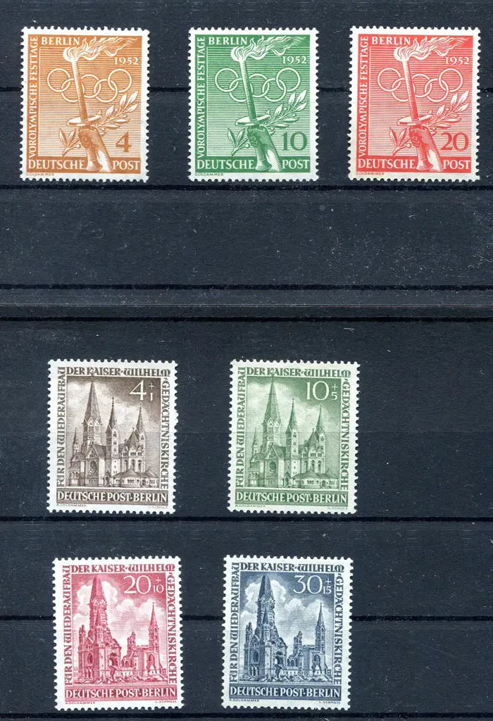 Germany-Berlin 1951-1969 selection on stockcards ... Image 1++