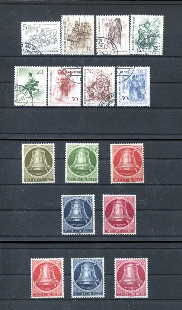 Germany-Berlin 1951-1969 selection on stockcards ... Image 1++