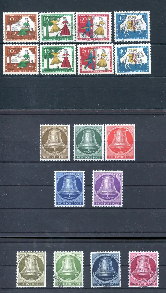 Germany-Berlin 1951-1969 selection on stockcards ... Image 1++