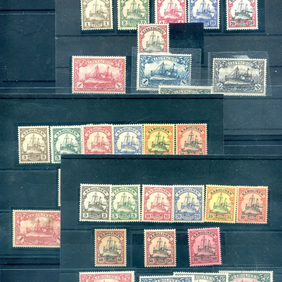 German Colonies "Yachts" MLH range noting Cameroun ...