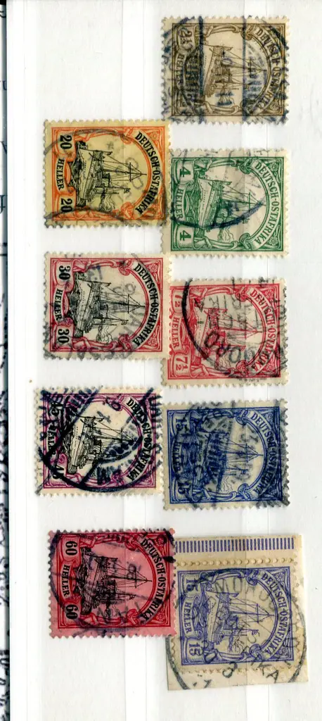 German Colonies-East Africa Range on leaves ... Image 1++