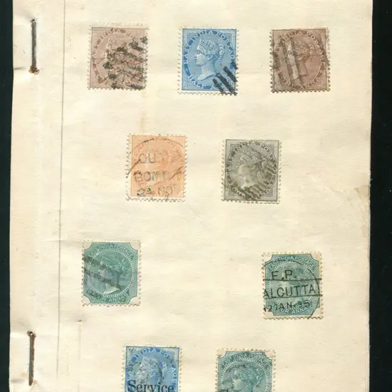 India & States QV to KGVI used range mounted in ...