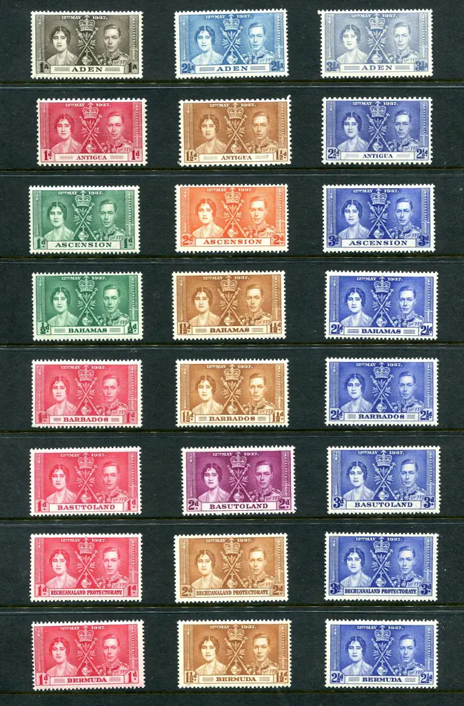 British Commonwealth 1937 Coronation set on ... Image 1++