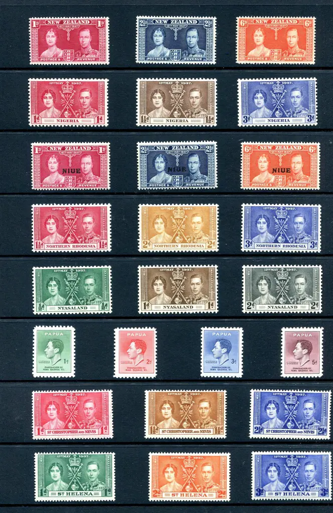 British Commonwealth 1937 Coronation set on ... Image 1++