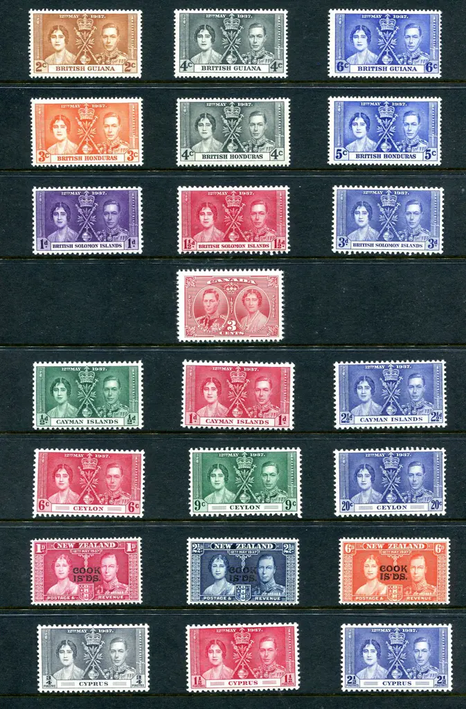 British Commonwealth 1937 Coronation set on ... Image 1++
