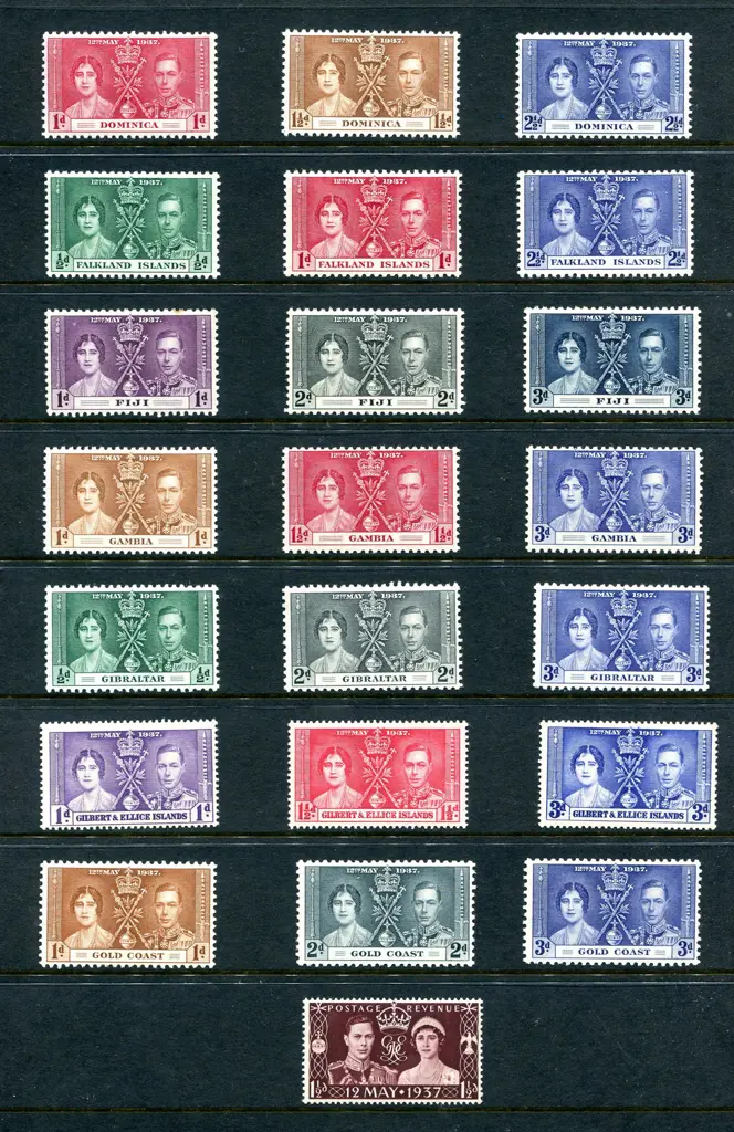 British Commonwealth 1937 Coronation set on ... Image 1++