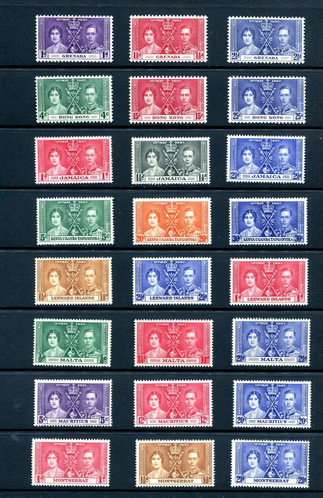 British Commonwealth 1937 Coronation set on ... Image 1++