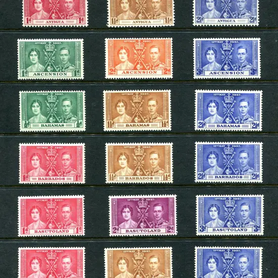 British Commonwealth 1937 Coronation set on ...