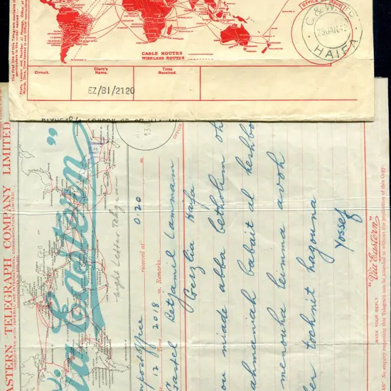 Telegrams Group comprising 1931 Imperial & ...