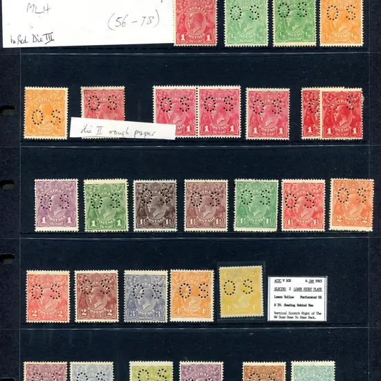 Officials KGV range all perfined "OS" sorted by ...
