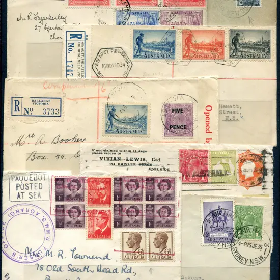 Pre-decimals 1922-1965 range of covers noting ...