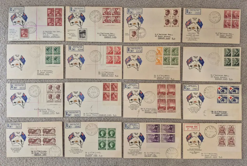 First Day Covers 1948-1955 Challis range all with ... Image 1++