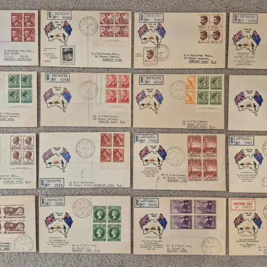 First Day Covers 1948-1955 Challis range all with ...