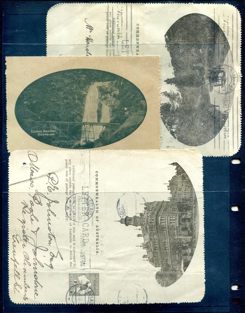 Lettercards 1913/14 kangaroo defin designs x 9 in ... Image 1++