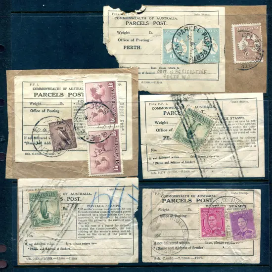 Parcels Post Small selection with 5 labels incl ...