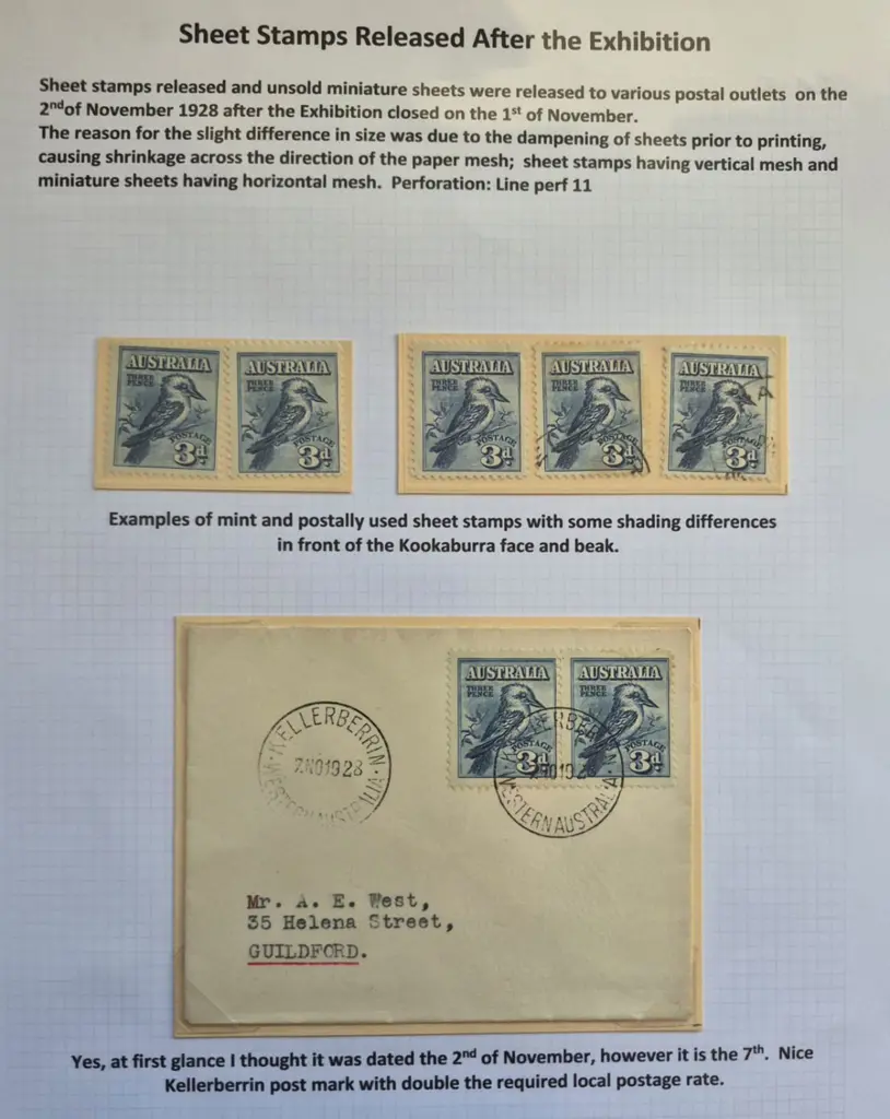 SES Sheets Small range in Aust Post folder incl ... Image 1++