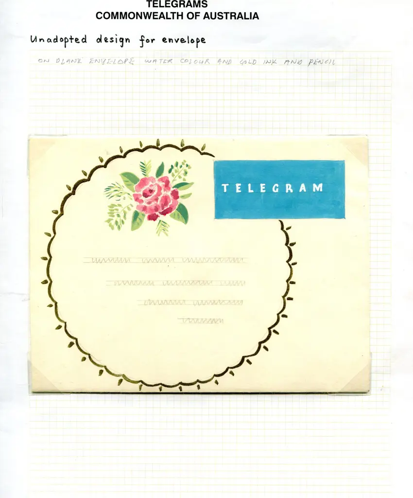 Telegrams c1950's Unadopted artists essays with 7 ... Image 1++