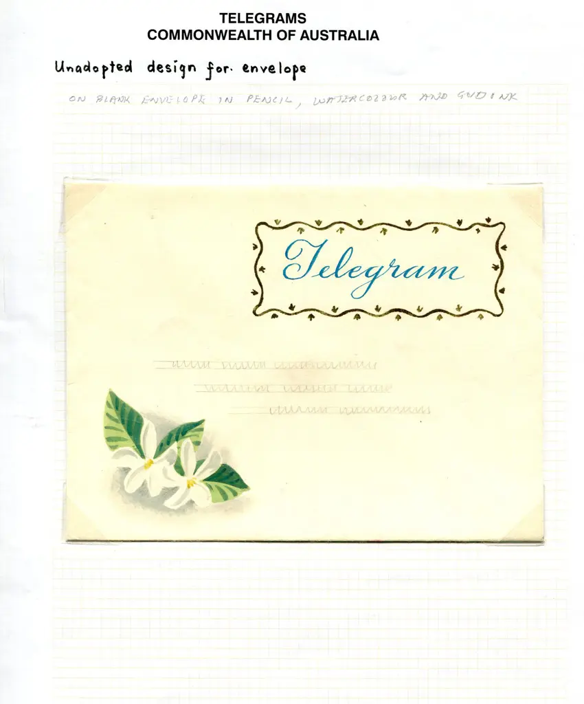 Telegrams c1950's Unadopted artists essays with 7 ... Image 1++