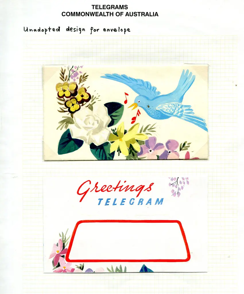 Telegrams c1950's Unadopted artists essays with 7 ... Image 1++