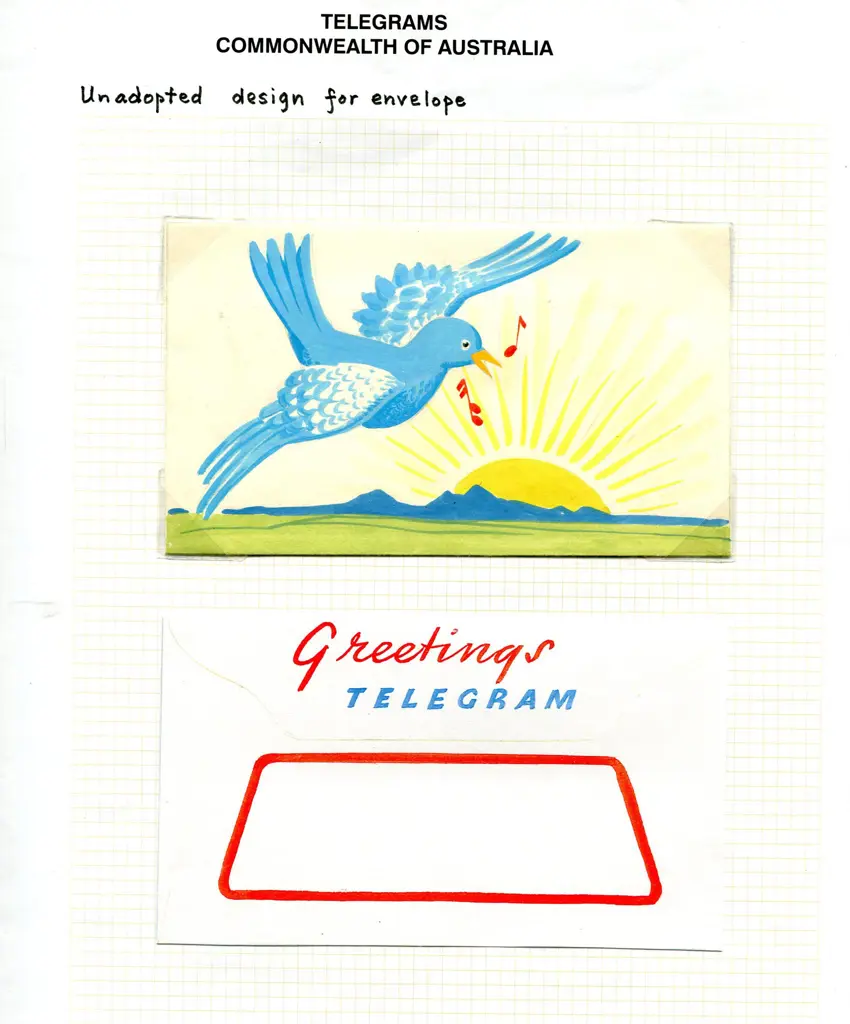 Telegrams c1950's Unadopted artists essays with 7 ... Image 1++