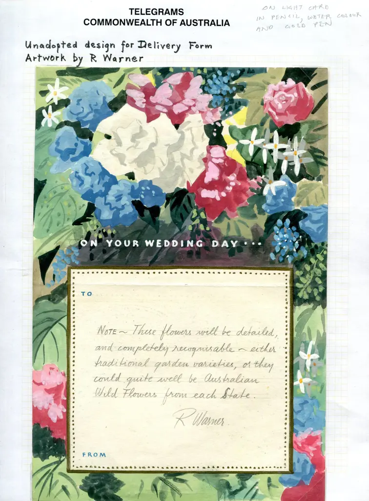 Telegrams c1950's Unadopted artists essays with 7 ... Image 1++