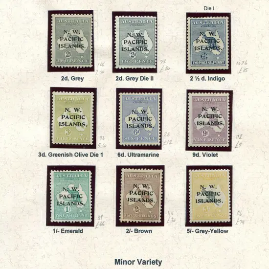 New Guinea (NWPI) 1918-1923 kangaroos & KGV MLH ...