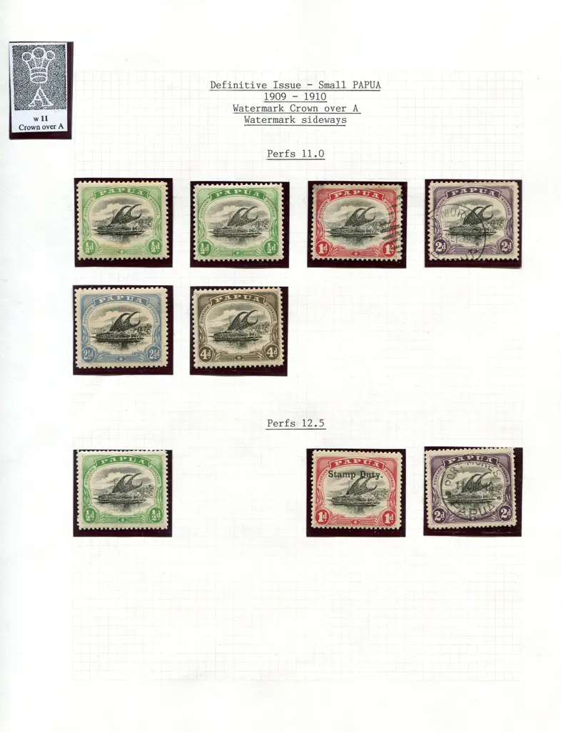 Papua 1906-1941 mostly fine MLH on leaves in ... Image 1++