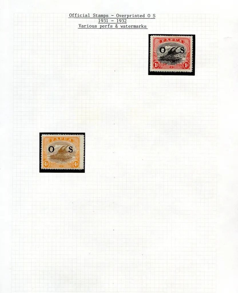 Papua 1906-1941 mostly fine MLH on leaves in ... Image 1++