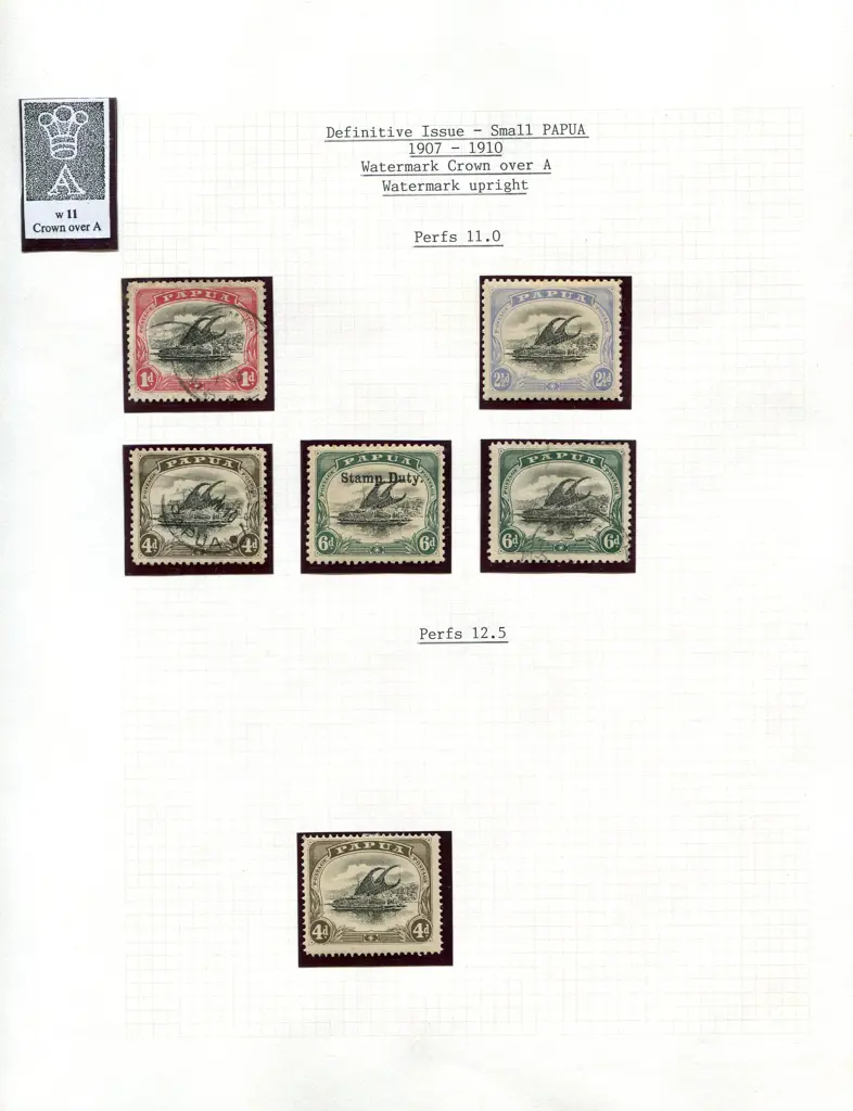 Papua 1906-1941 mostly fine MLH on leaves in ... Image 1++