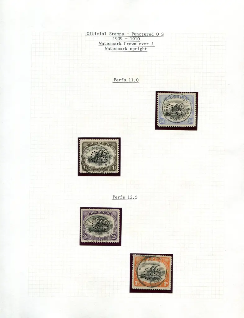 Papua 1906-1941 mostly fine MLH on leaves in ... Image 1++
