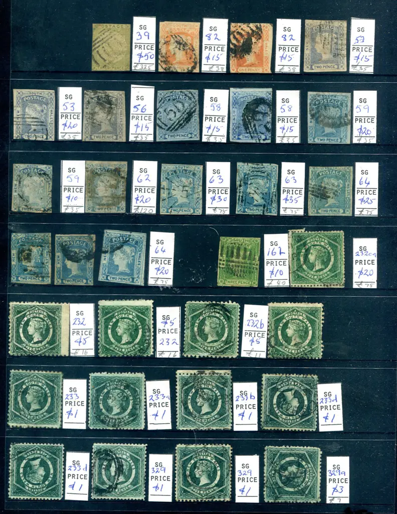NSW 1850-1865 selection of good to fine used ... Image 1++
