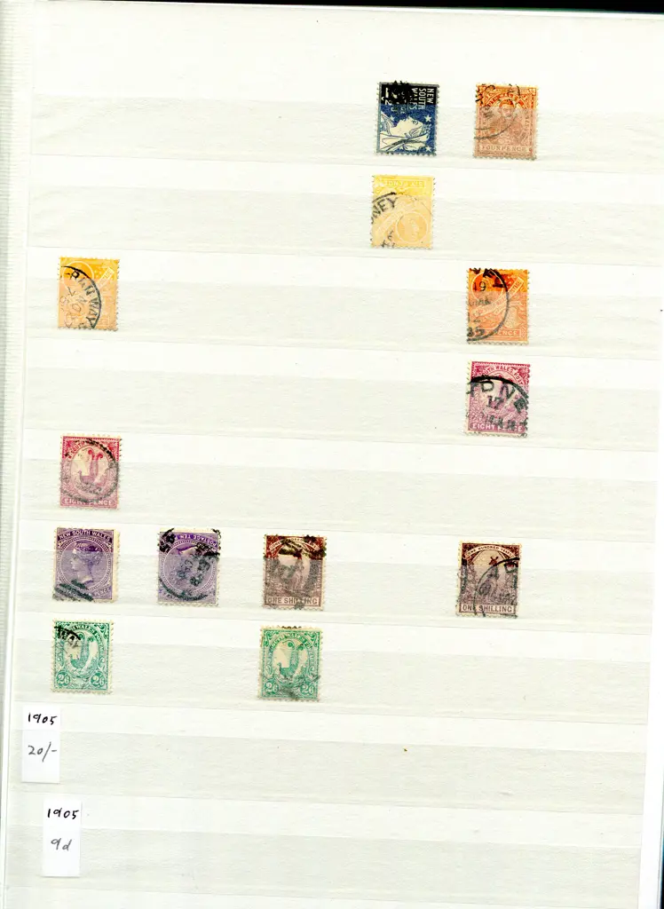 NSW 1851-1907 used collection from 1851 2d Pl. 1 ... Image 1++