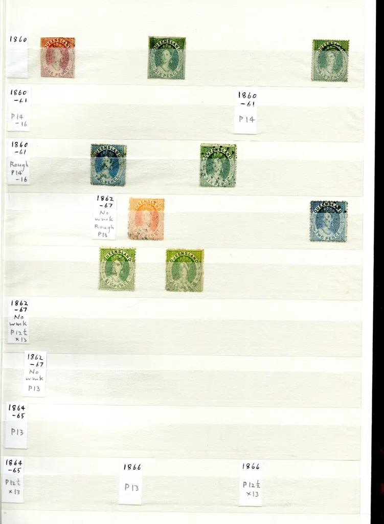Queensland 1860-1907 good to fine used noting 1860 ... Image 1++