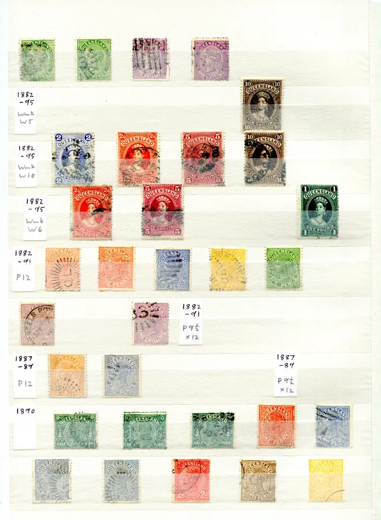 Queensland 1860-1907 good to fine used noting 1860 ... Image 1++