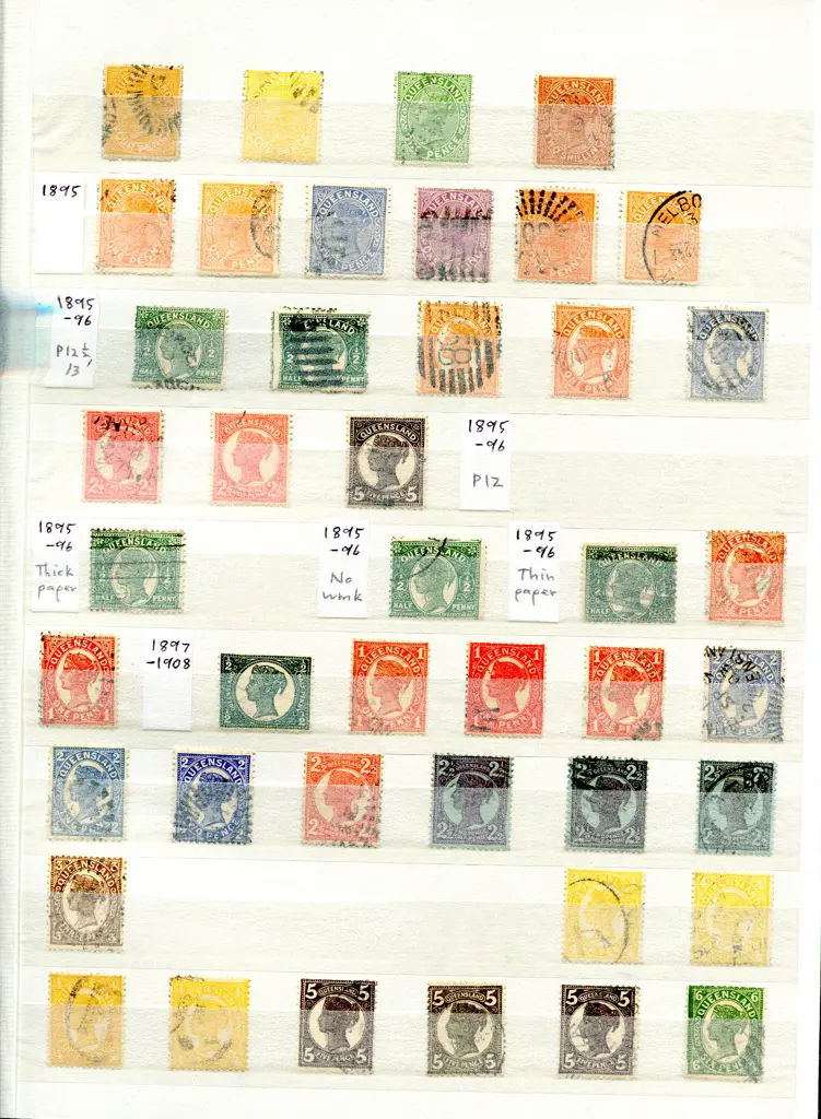 Queensland 1860-1907 good to fine used noting 1860 ... Image 1++
