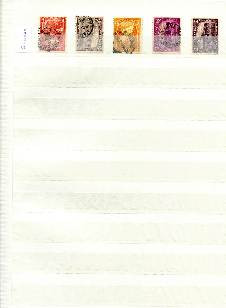 Tasmania 1855-1911 good to fine used from 1855 4d ... Image 1++