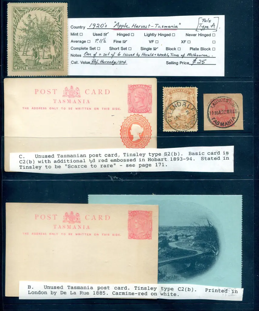 Tasmania Various state related items incl "Pals" ... Image 1++