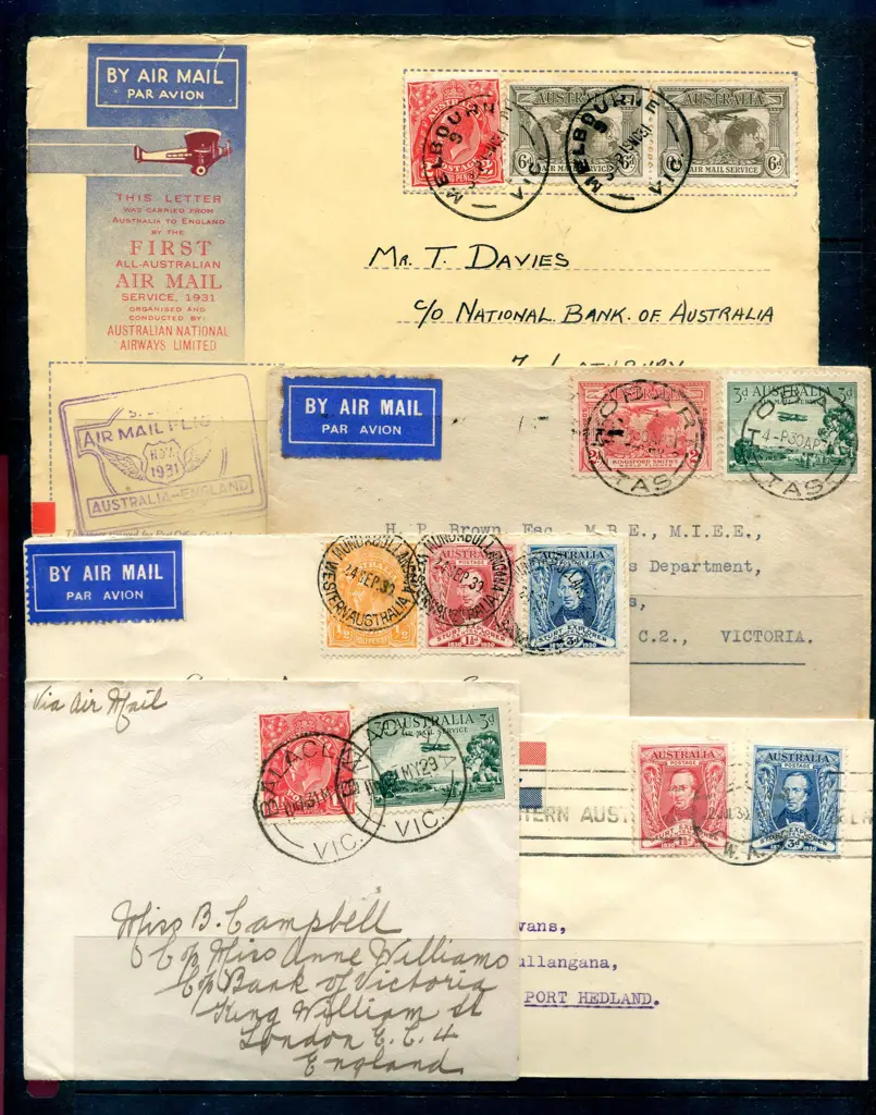 1929 (31st May) Balaclava (Vic) to England with ... Image 1++