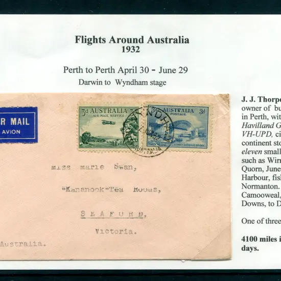 1929 (6th June) Darwin to Wyndham stage of the ...