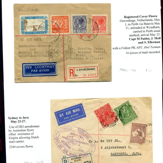 1931 (29th April) Netherlands Regd cover to ...