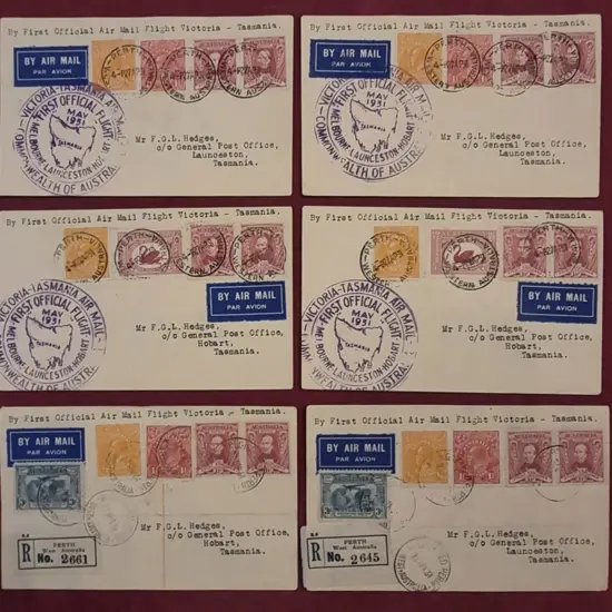 1931 (1st May) First Official Airmail Melbourne to ...