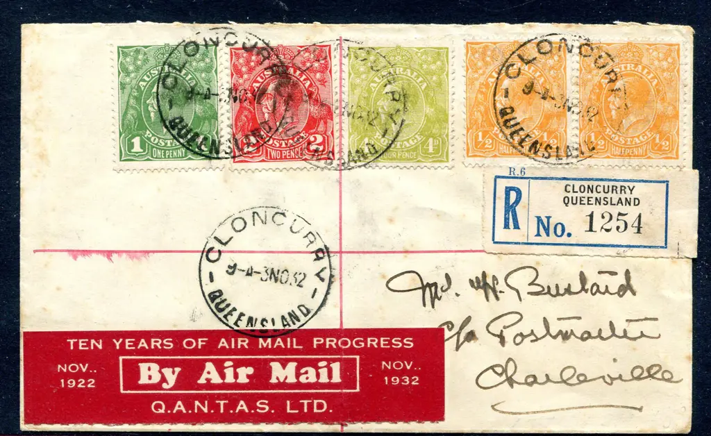 1931 (1st Nov) Cloncurry to Charleville  Qantas ... Image 1++