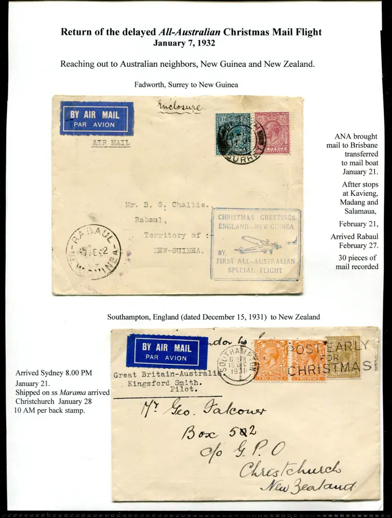 1932 (7th Jan) "Return of the delayed All ... Image 1++