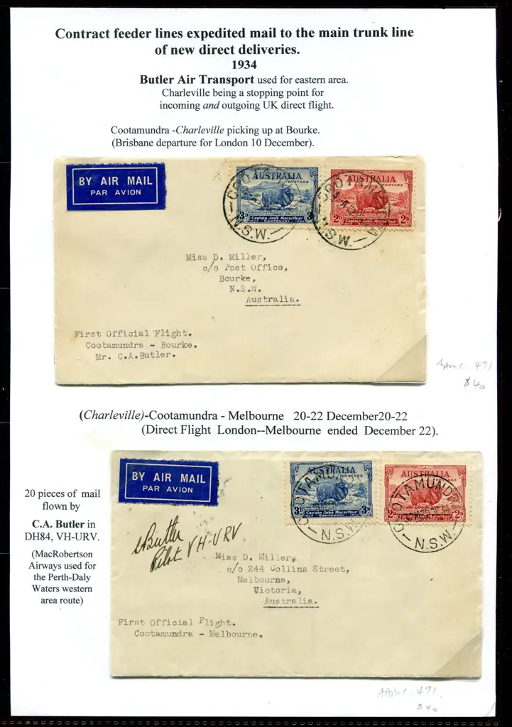 1934 (10th Dec) Cootamundra to Bourke & ... Image 1++