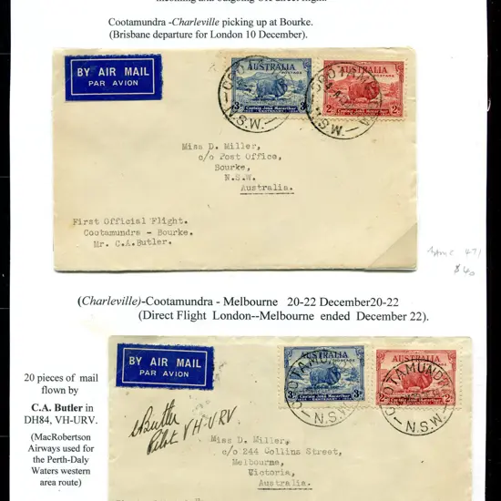 1934 (10th Dec) Cootamundra to Bourke & ...