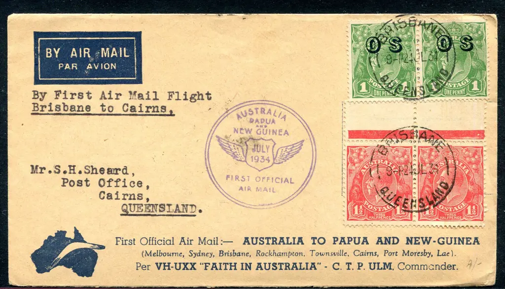 1934 (24th July) Brisbane to Cairns intermediate ... Image 1++