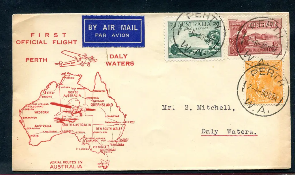 1934 (3rd Oct) Perth to Daly Waters on "First ... Image 1++