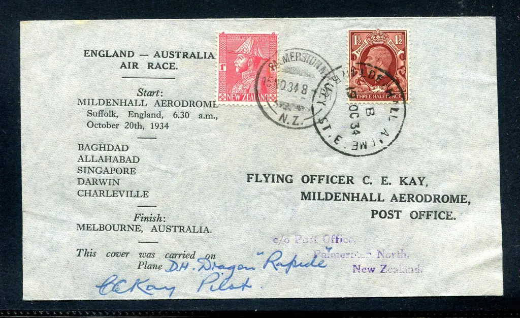 1934 (14th Nov) England to Australia & onto NZ ... Image 1++