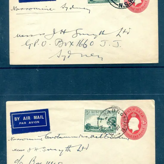 1934 (21st Dec) "Narromine - Sydney" & "Narromine ...