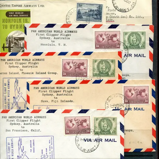 1947 (14th Oct) Sydney to Norfolk Is & return ...